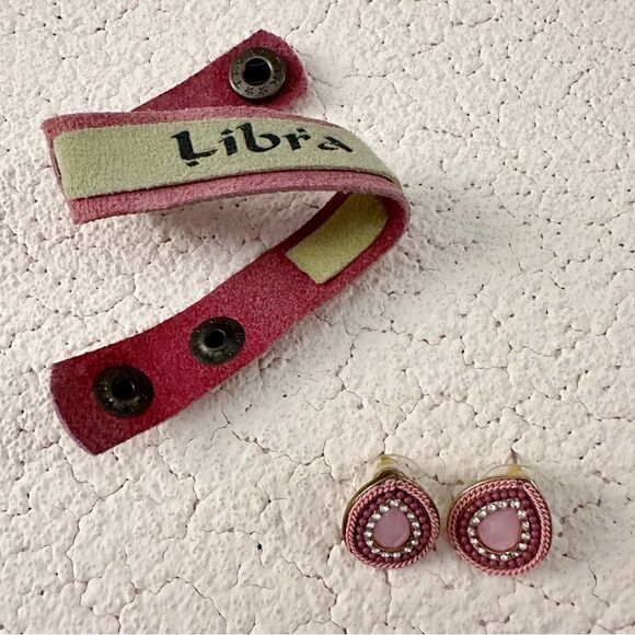 ʟɪʙʀᴀ ♎︎ ɢᴇɴᴜɪɴᴇ ꜱᴜᴇᴅᴇ ꜱɴᴀᴘ ʟᴇᴀᴛʜᴇʀ ʙʀᴀᴄᴇʟᴇᴛ & earrings set - Picture 12 of 15